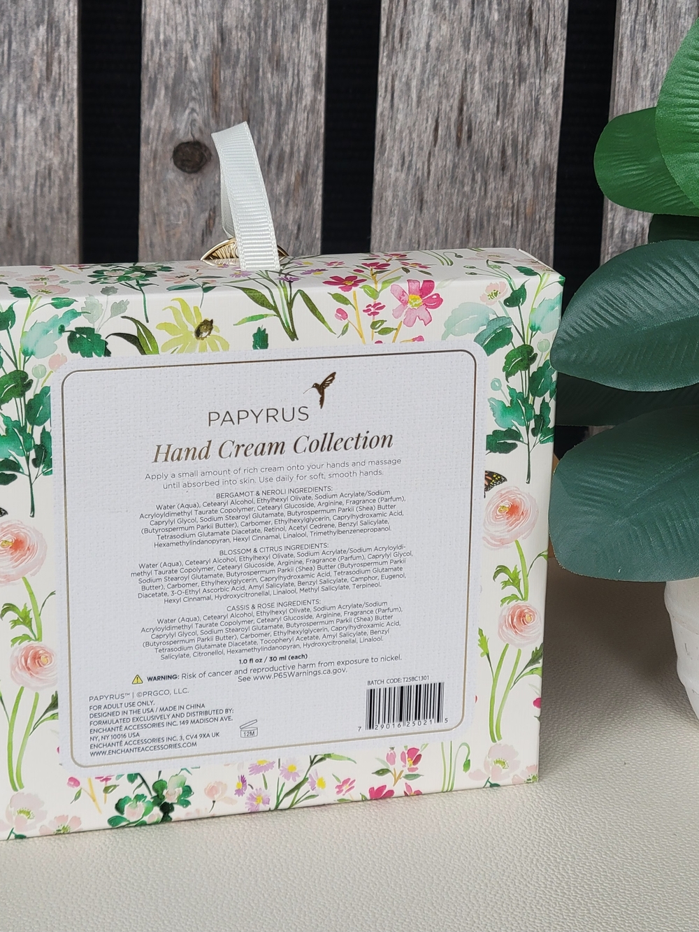 Papyrus Floral Hand Cream Trio- Bergamot & Neroli, Blossom  Citrus, Cassis Rose - Picture 2 of 6